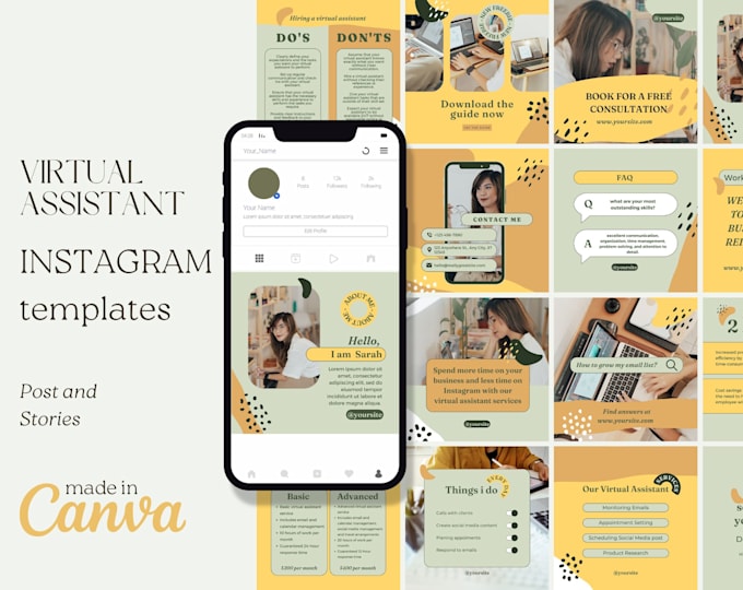design editable canva social media templates for you