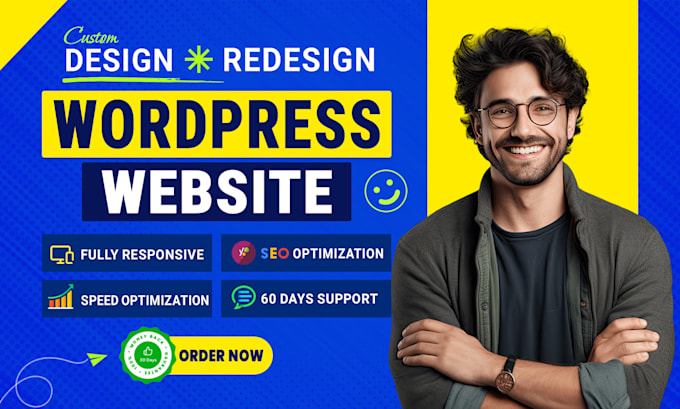 design, redesign wordpress website or elementor website development