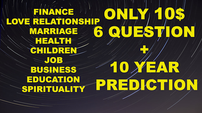 answer your question through astrology