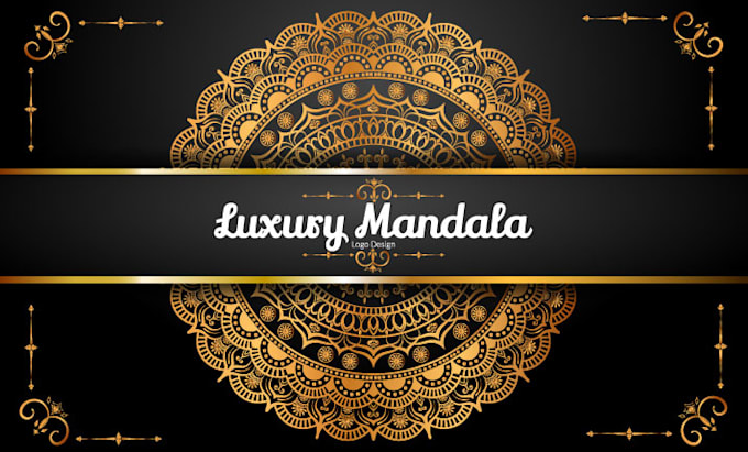 create a luxury mandala geometry logo design
