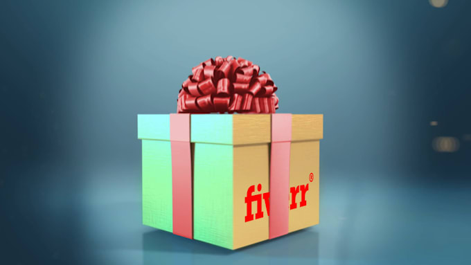 create a happy new year video intro with present