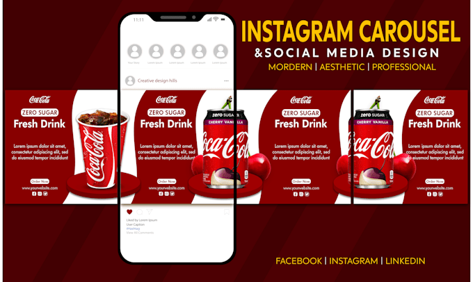 do social media and carousel design in 12 hours