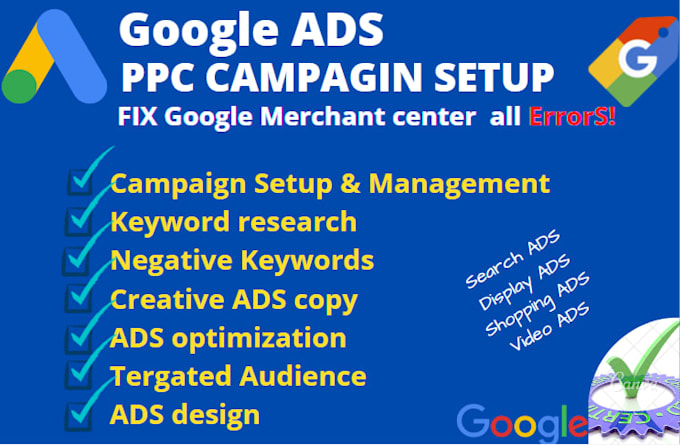 google ads setup and management