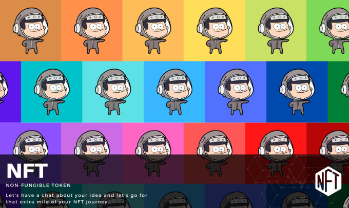 I will create your nft art variations, smart contracts