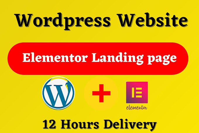 Create responsive wordpress website or landing page by elementor pro by ...