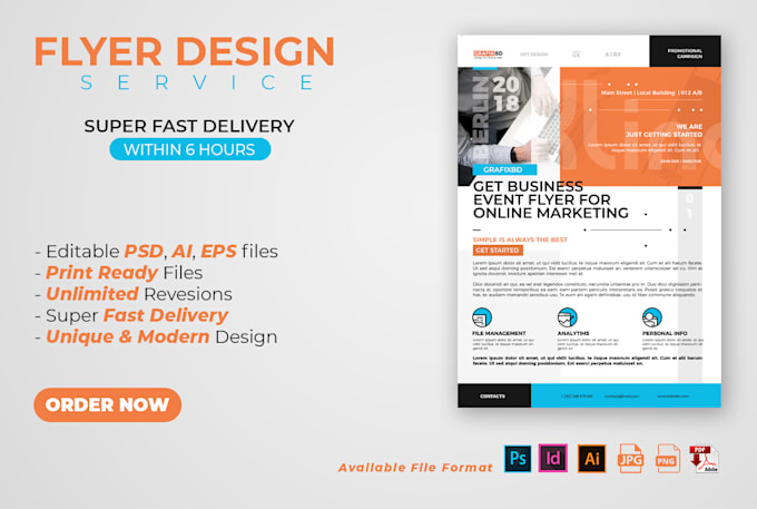 design professional business flyers for your marketing needs