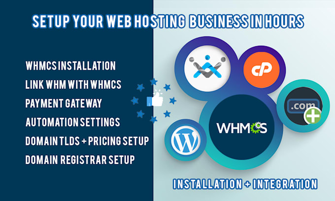 do web hosting, reseller business setup with whmcs or whm cpanel