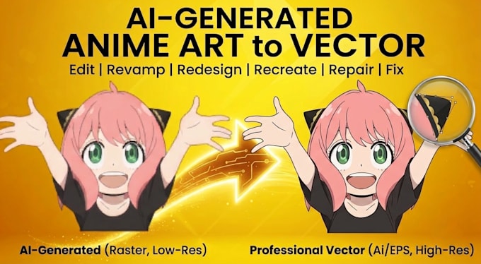 manually vector draw, redraw your logo into high quality