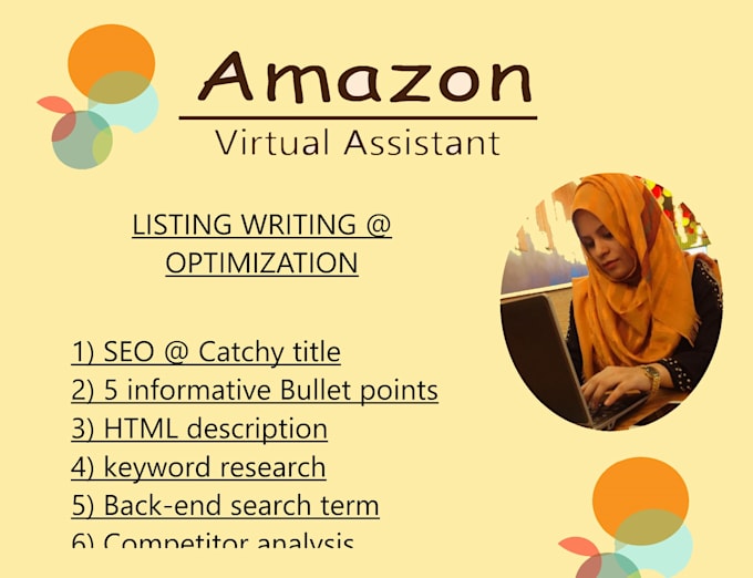 write an excellent amazon product listing SEO