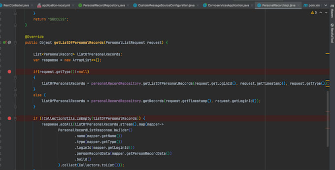 Code java, java fx, and java spring boot application by