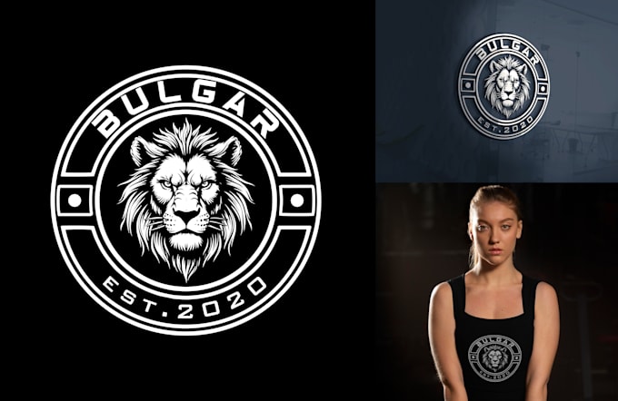 design luxury lion gorilla wolf gym fitness etc logo
