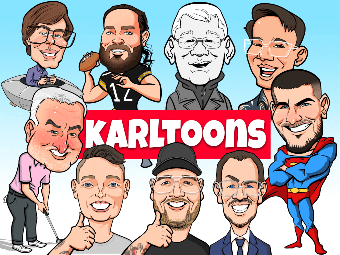 Draw a funny caricature from your photo by Karltoons | Fiverr