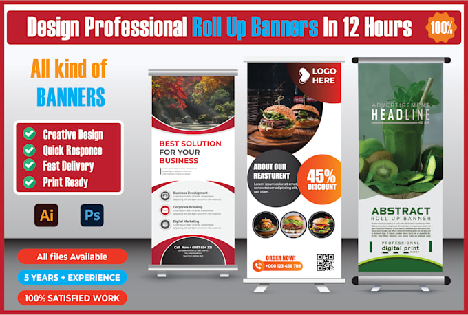 design creative roll up banner