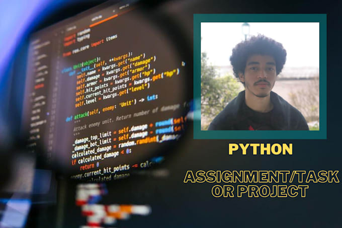 Do your python assignment, task, project by Art_zt | Fiverr