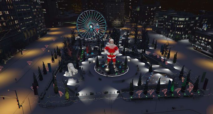 give you a custom made christmas map for fivem