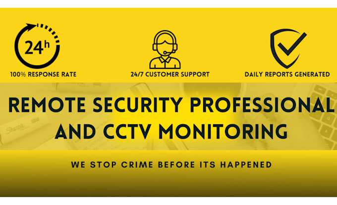 do remote cctv monitoring and surveillance and report hourly