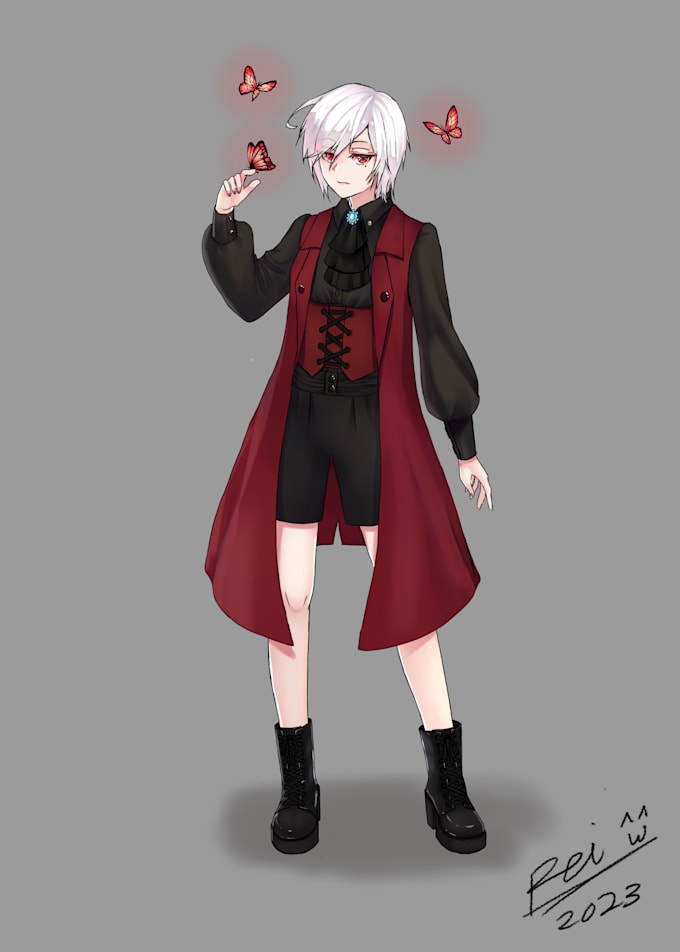 make you a character design and reference sheet