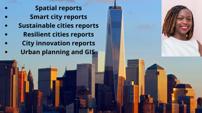 prepare urban planning reports and gis analysis reports