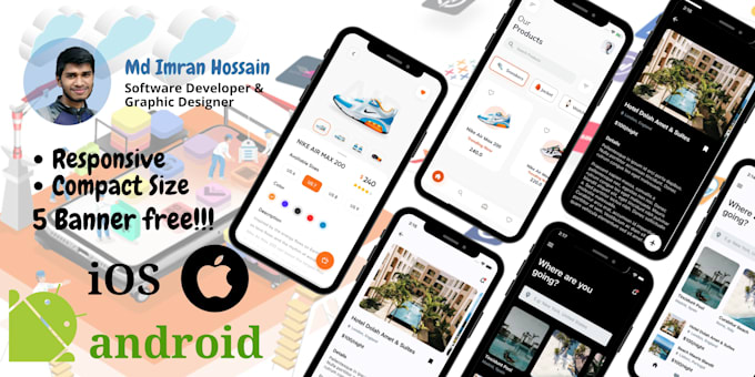 Develop ios , android mobile apps using flutter by Meimran0 | Fiverr
