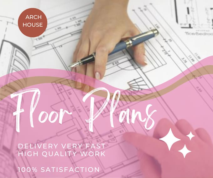 draw floor plan or redraw floor plan architectural drawing