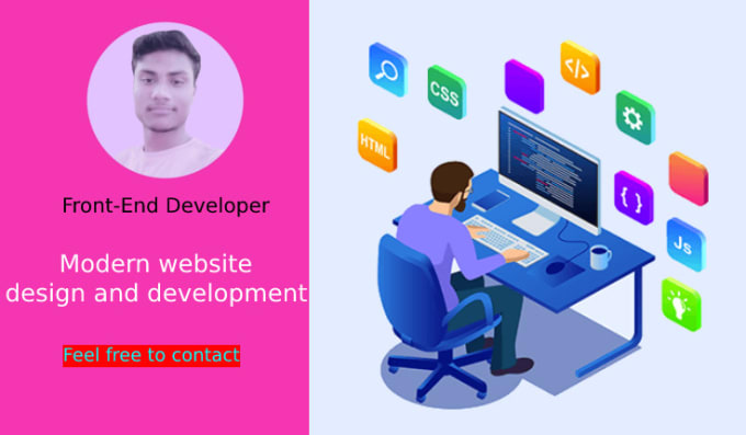 Design and develop modern responsive websites in html, css and js by ...