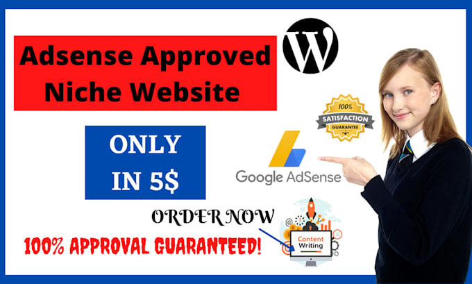 build a full adsense approved niche website for you