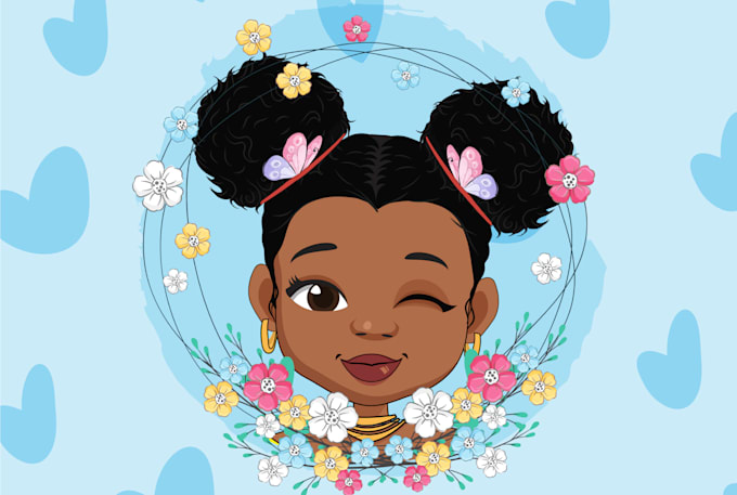 create african american illustrations for children book