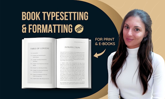provide premium book formatting, typesetting and layout design