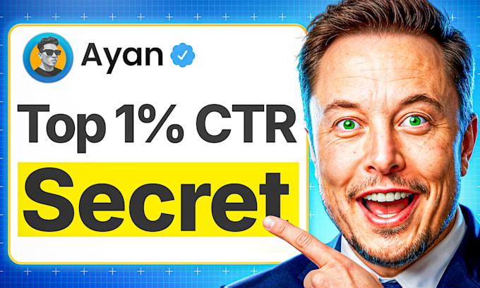 design viral youtube thumbnail in 7 hrs purely for more clicks