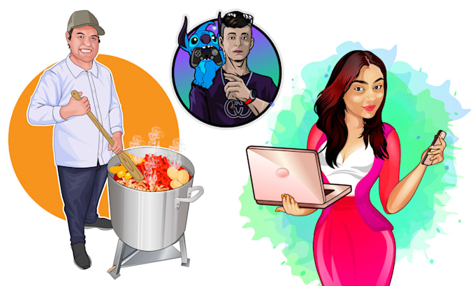 draw your vector portrait from photo