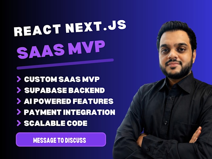 build your react next js saas web app or startup mvp with ai tools