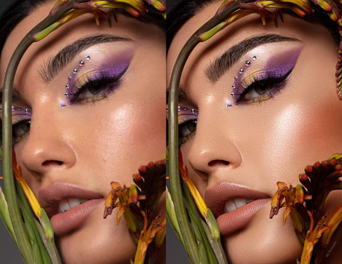 high retouching and color correction image masking