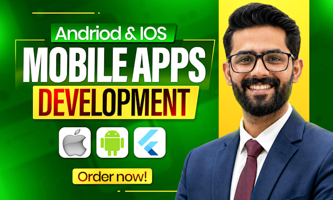 do mobile app development for android and ios using flutter or react native