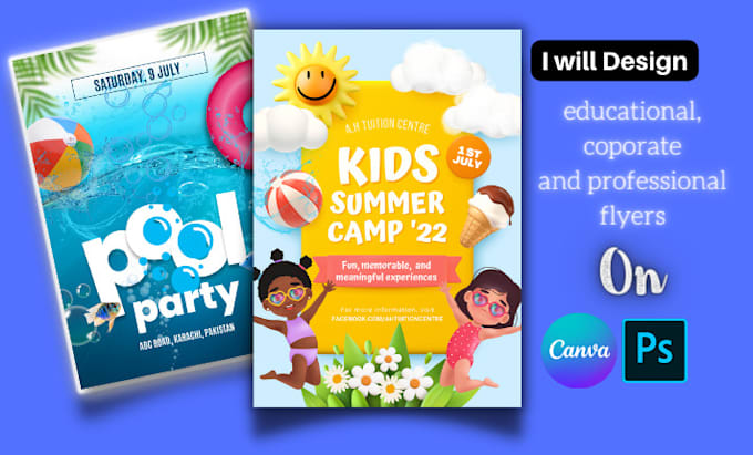 design educational, coporate, professional flyers