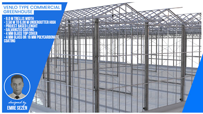 draft and design all type of greenhouse