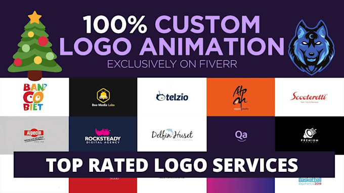 create proficient custom 2d logo animation for intro and outro