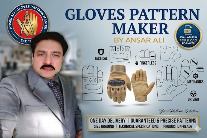 make all kinds of gloves patterns PDF file