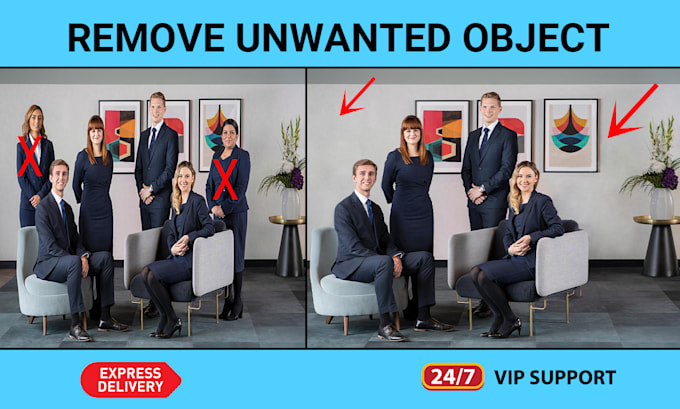 do add or remove person and remove object from photo