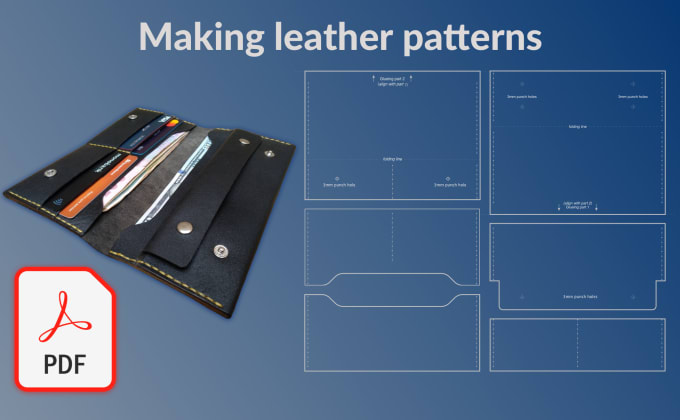 Design patterns templates for sewing leather accessories by Staneslav