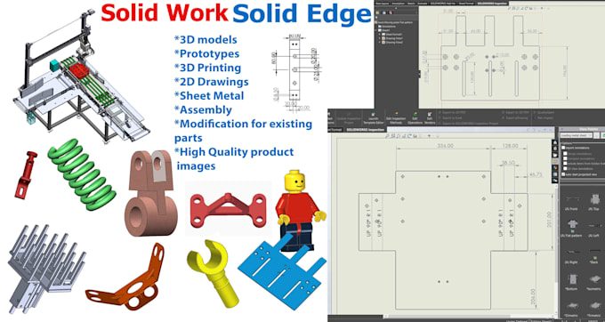design 3d models with a solid edge and solidwork