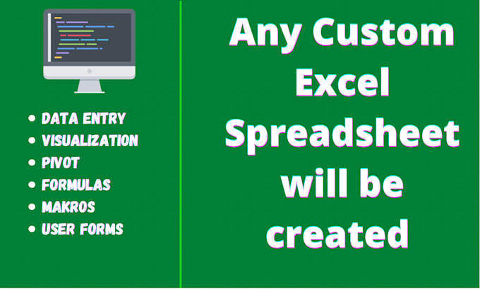 Create your custom excel spreadsheet and google sheet by Coding_saba ...