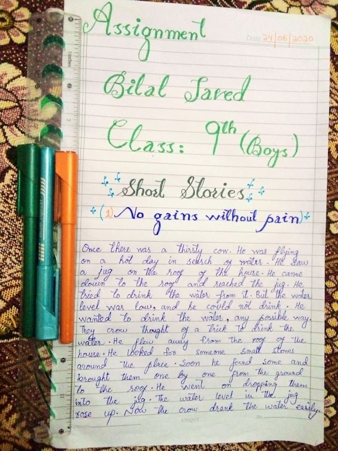 perfectly handwrite any document,study notes,letter,quotes, or anything you need
