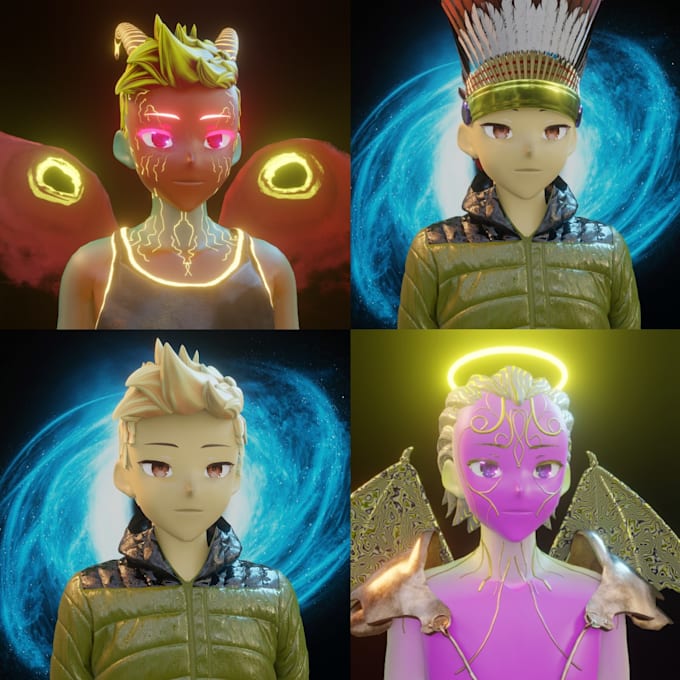 create unique 3d nft art or collections