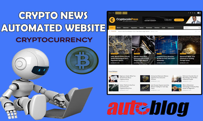 build autopilot crypto bitcoin news site for passive income