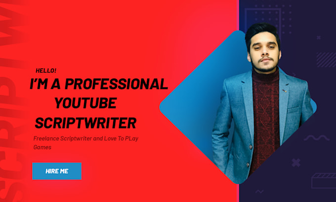 be your youtube scriptwriter for engaging and effective video scripts