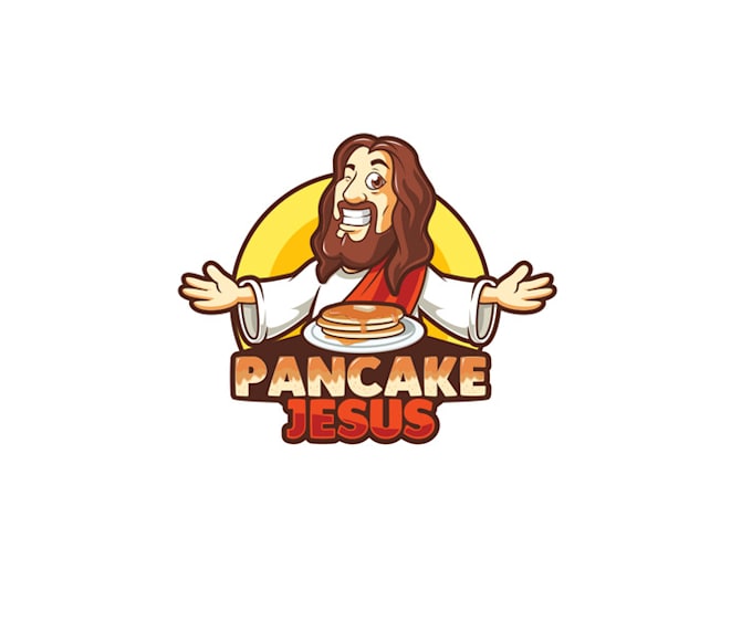 design creative pancake logo