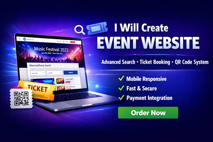 make events website for you in wordpress