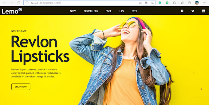 make responsive websites using html, css and javascript