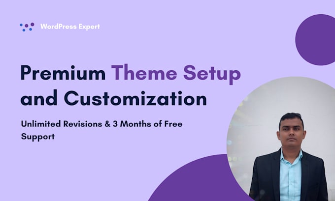 setup and customize wordpress premium theme