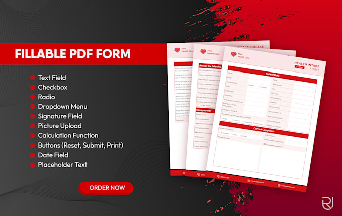 design and create a fillable PDF form